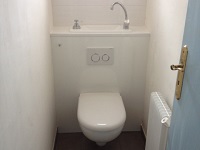 WiCi Next kompakten Waschbecken auf Wand-WC integriert - Herr A von Techno Rénov Atlantic (Frankreich - 33)